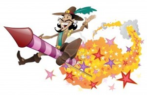 10824102-guy-fawkes-flying-on-a-firework-rocket